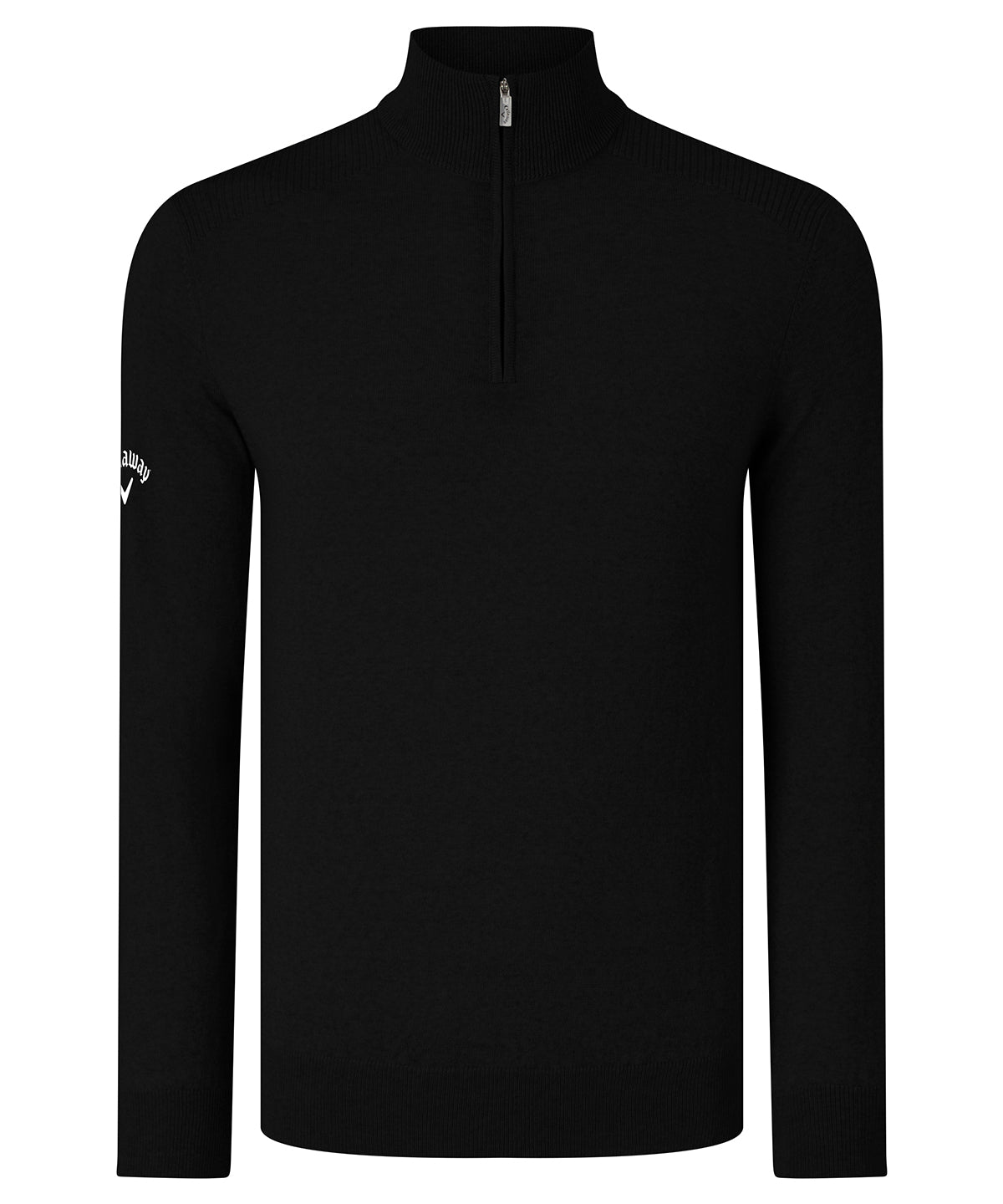 Ribbed ¼ zip Merino sweater